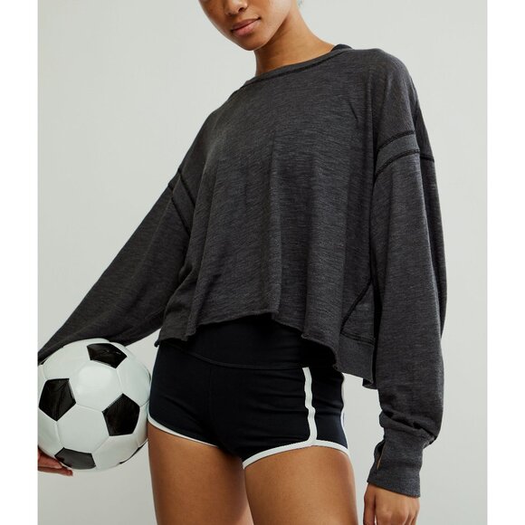 Fp Movement Black/Blueish Inspire Logo Longsleeve Open Back - Picture 3 of 9